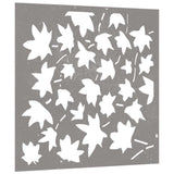 VidaXL décoration murale jardin feuille d'érable design 55x55 cm acier corten