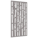 VidaXL Décoration murale jardin bambou design 105x55 cm acier corten