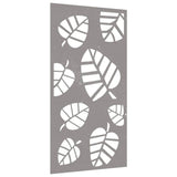 Vidaxxl décoration murale jardin feuille design 105x55 cm acier corten