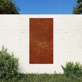 VidaXL décoration murale jardin soleil design 105x55 cm acier corten