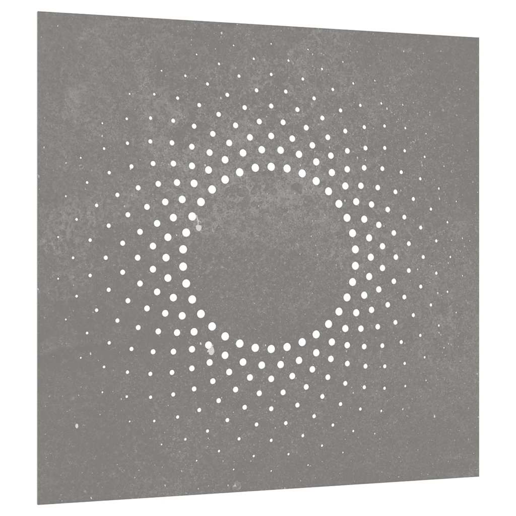 VidaXL décoration murale jardin soleil design 55x55 cm acier corten