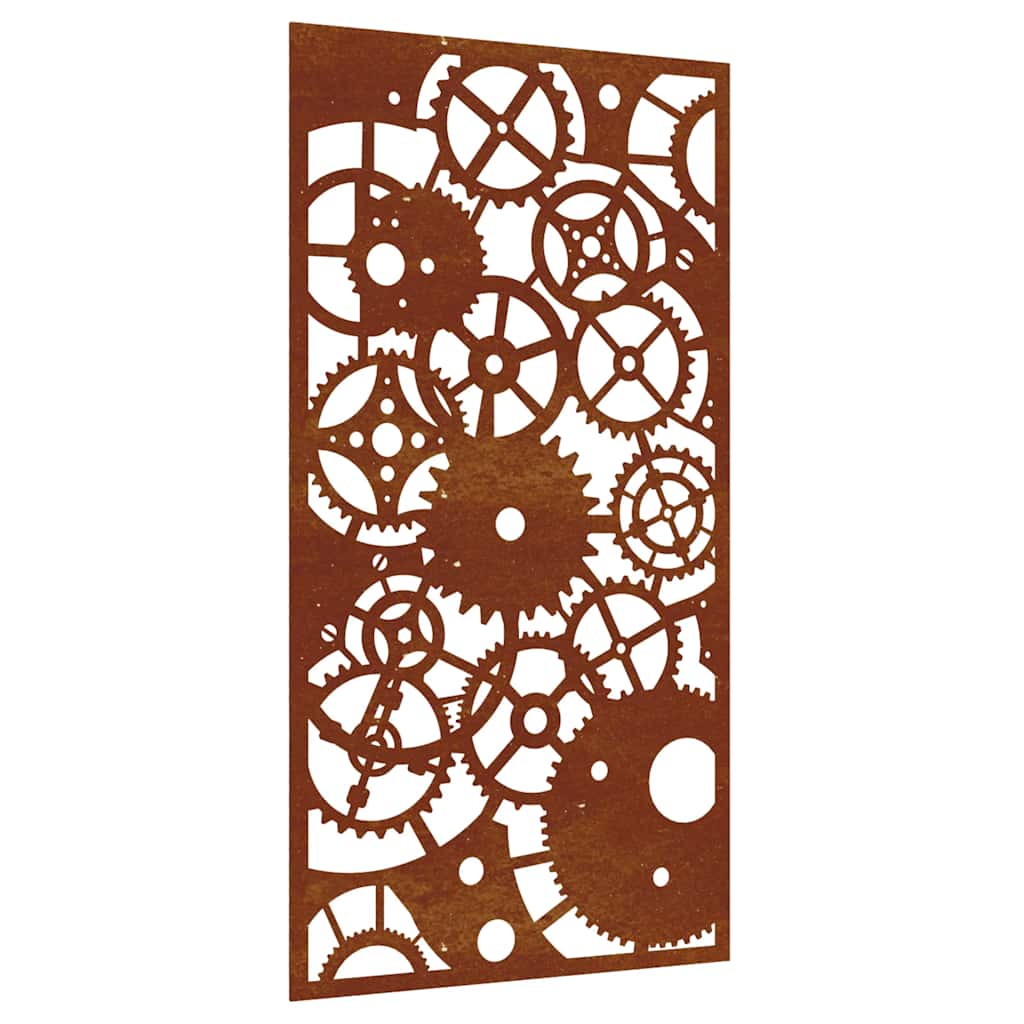 Vidaxxl décoration murale équipement de jardin design 105x55 cm acier corten