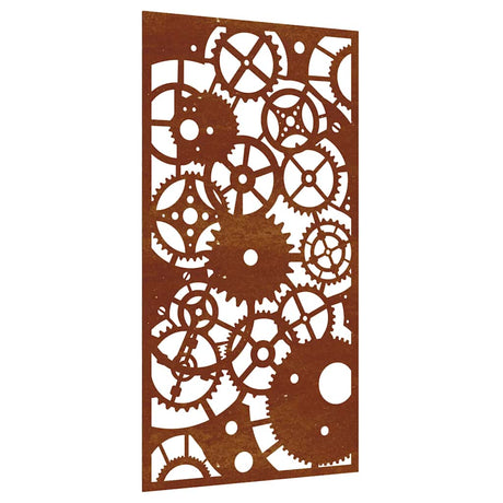 Vidaxxl décoration murale équipement de jardin design 105x55 cm acier corten