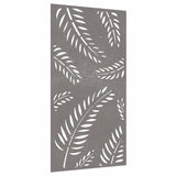 Vidaxxl décoration murale jardin feuille design 105x55 cm acier corten