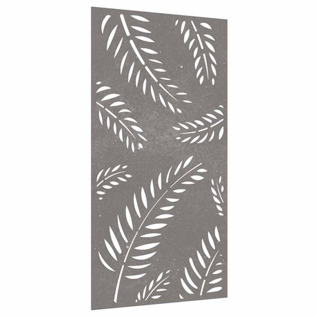 Vidaxxl décoration murale jardin feuille design 105x55 cm acier corten