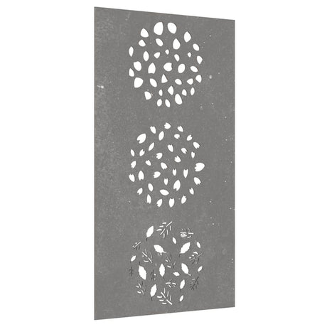 Vidaxxl décoration murale jardin feuille design 105x55 cm acier corten