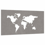 Vidaxxl décoration murale jardin carte du monde design 105x55 cm acier corten