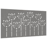 VidaXL décoration murale jardin fleur design 105x55 cm acier corten