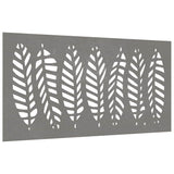 Vidaxxl décoration murale jardin feuille design 105x55 cm acier corten