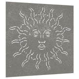 Vidaxl Wall Decoration Garden Sun Sport 55x55 cm Cortenstaal