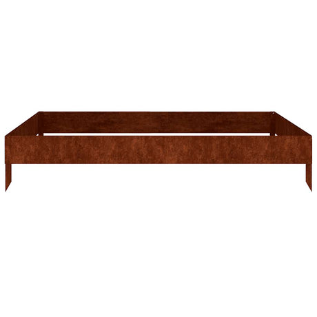 Vidaxx jardinière surélevée 100x100x18,5 cm acier corten