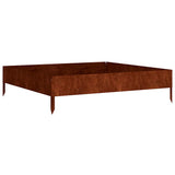 Vidaxx jardinière surélevée 100x100x26 cm acier corten