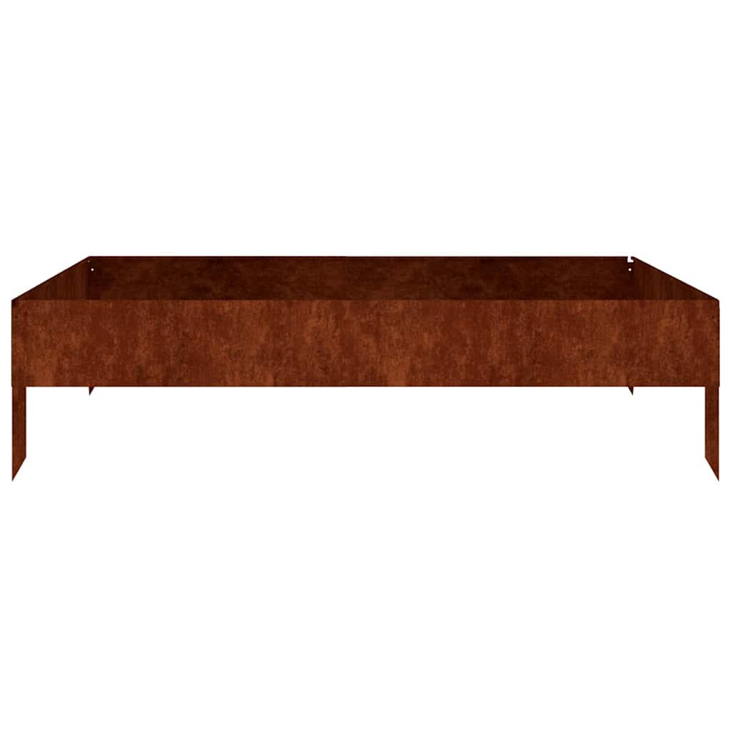 Vidaxx jardinière surélevée 100x100x26 cm acier corten