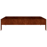 Vidaxx jardinière surélevée 100x100x26 cm acier corten