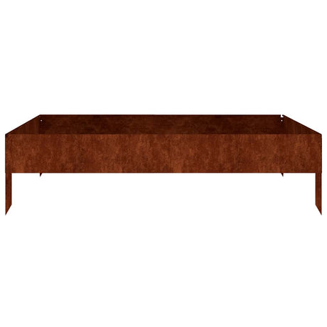 Vidaxx jardinière surélevée 100x100x26 cm acier corten