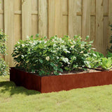 VidaXL jardinière surélevée 100x100x41 cm acier corten