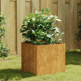 Jardinière Vidaxx 40x41x40 cm acier corten