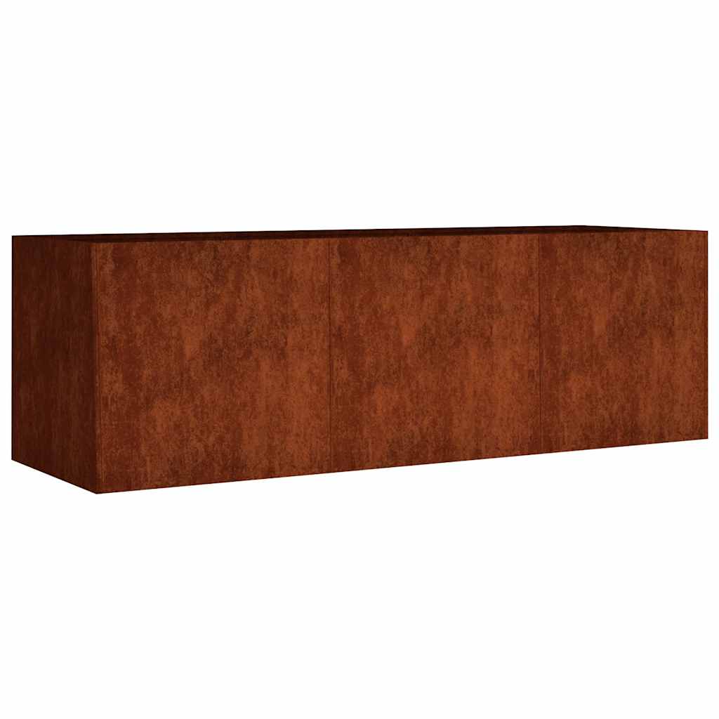 VidaXL jardinière surélevée 120x40x40 cm acier corten