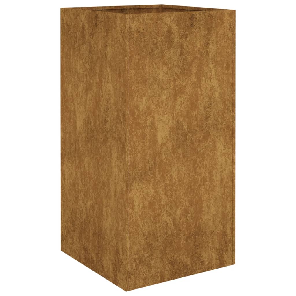 Jardinière Vidaxx 40x40x80 cm acier corten