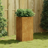 Jardinière Vidaxx 40x40x80 cm acier corten