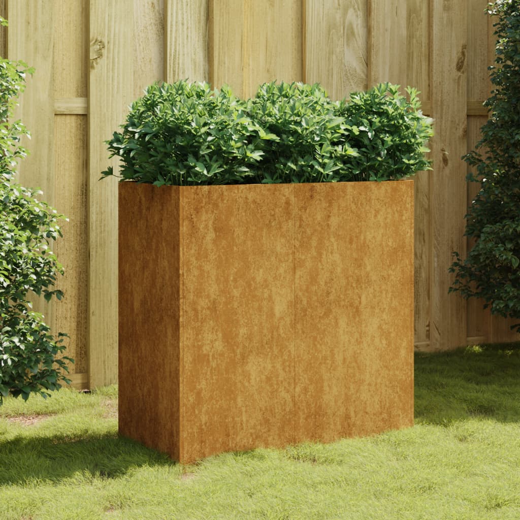 Jardinière Vidaxx 80x40x80 cm acier corten