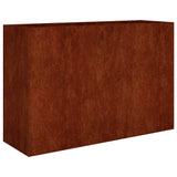 VidaXL jardinière surélevée 120x40x80 cm acier corten
