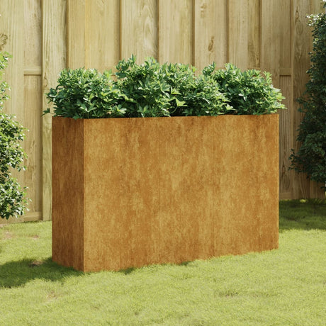 VidaXL jardinière surélevée 120x40x80 cm acier corten