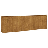 VidaXL Jardinière surélevée 280x40x80 cm acier corten