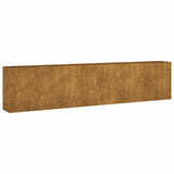 VidaXL Jardinière surélevée 360x40x80 cm acier corten