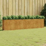 VidaXL Jardinière surélevée 360x40x80 cm acier corten