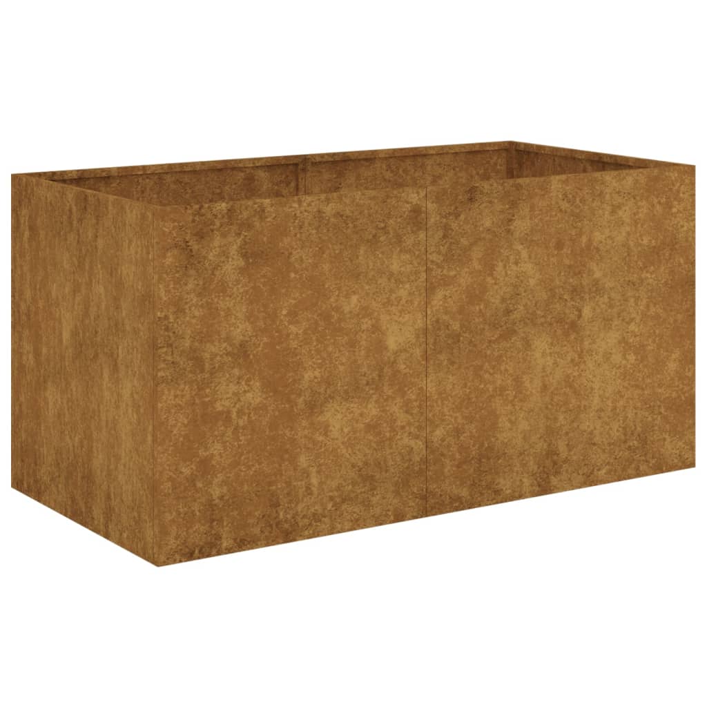 Jardinière Vidaxx 80x40x40 cm acier corten