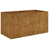 Jardinière Vidaxx 80x40x40 cm acier corten