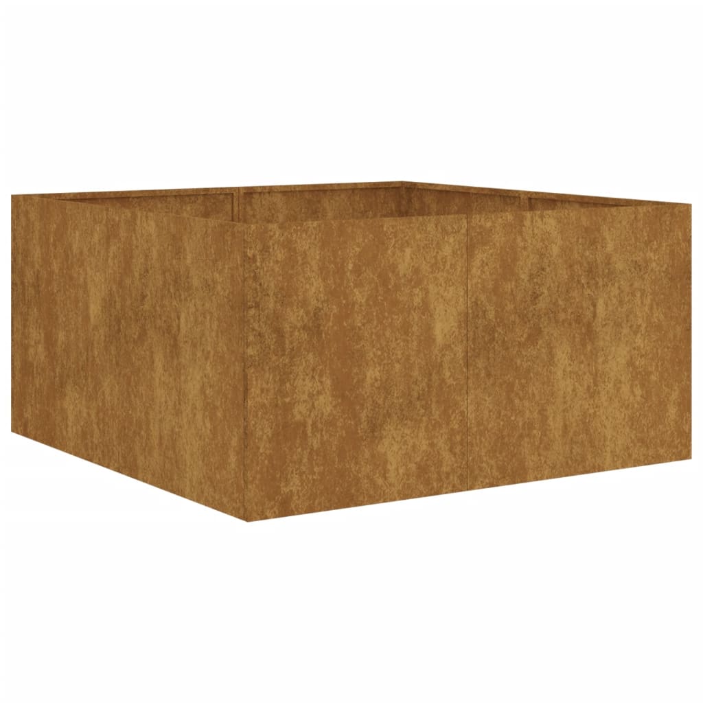 Casella di pianificazione Vidaxl 80x80x40 cm acciaio corten