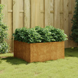 Jardinière Vidaxx 80x80x40 cm acier corten