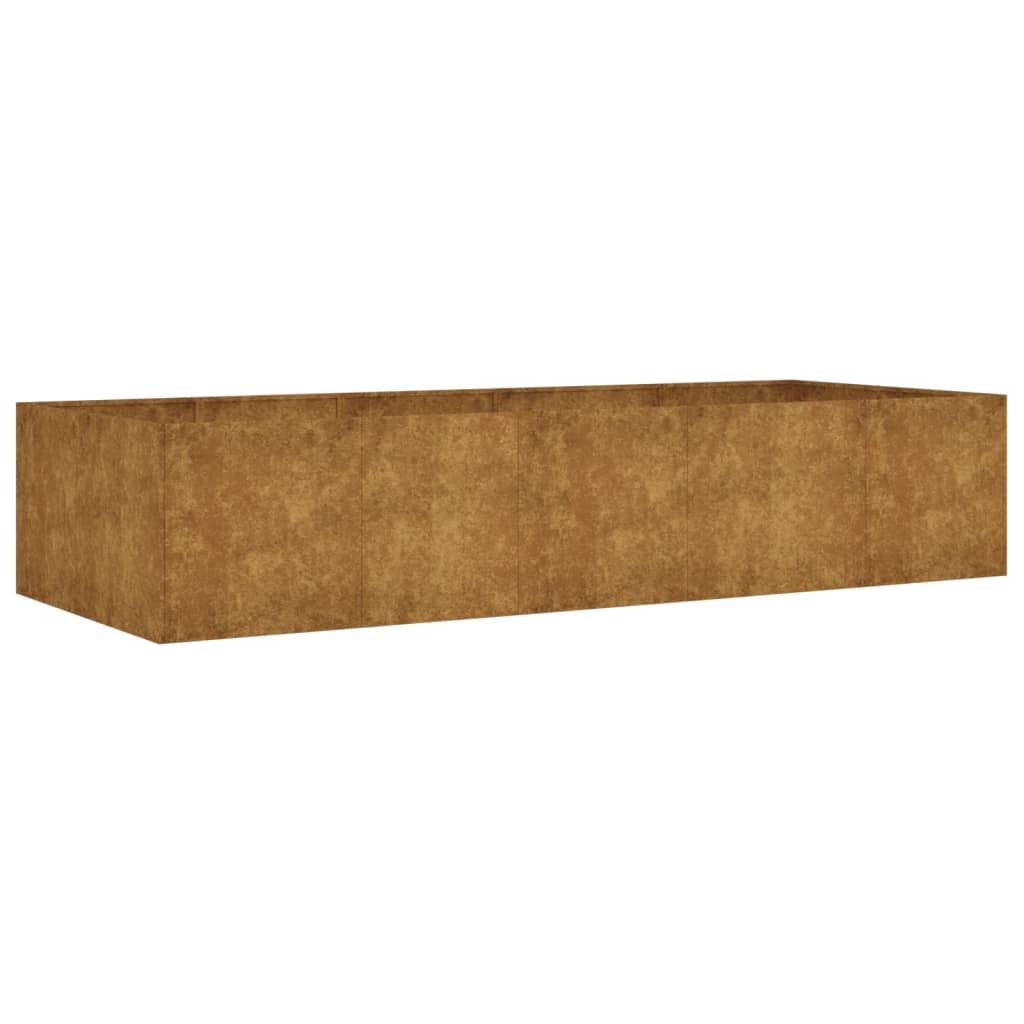 Vidaxl fioriera raccolta 200x80x40 cm acciaio corten