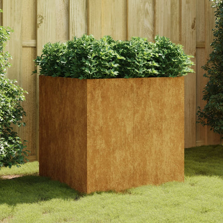 Jardinière Vidaxx 80x80x80 cm acier corten