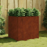 Jardinière Vidaxx 80x80x80 cm acier corten