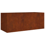 VidaXL jardinière surélevée 200x80x80 cm acier corten