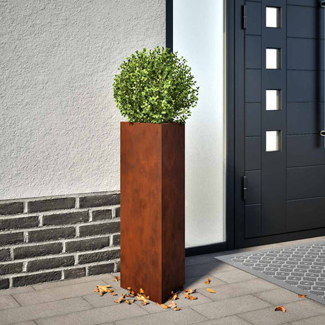 Jardinière Vidaxx 30x26x75 cm acier corten