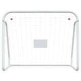 Vidaxl fodboldmål med Net 125x96x60 cm stål og polyester hvid