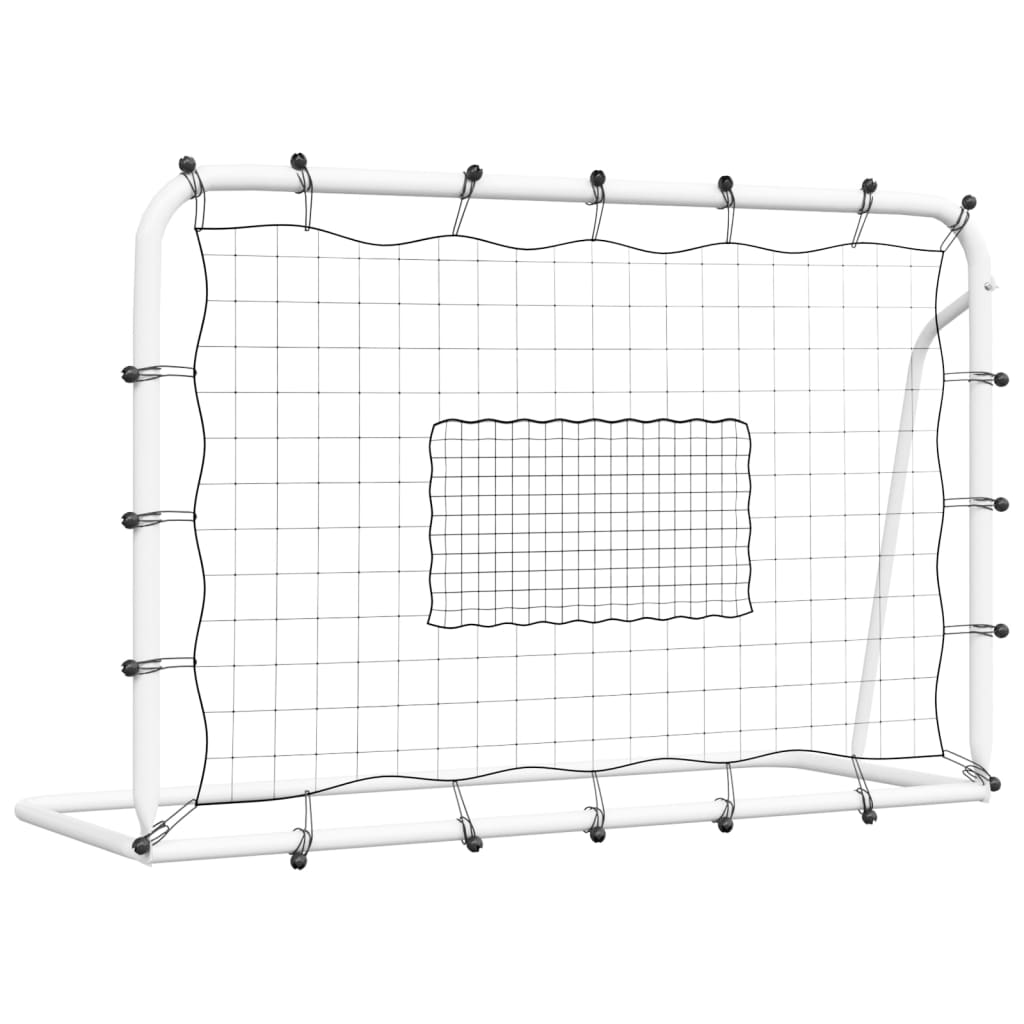 Vidaxl Football Rebunder 184x61x123 cm stal i PE White and Black