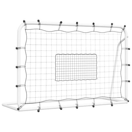 Vidaxl Football Rebonder 184x61x123 cm en acier et PE blanc et noir