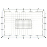 Vidaxl Football Rebunder 184x61x123 cm stal i PE White and Black