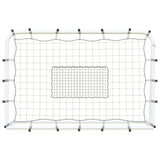 Vidaxl Football Rebonder 184x61x123 cm en acier et PE blanc et noir