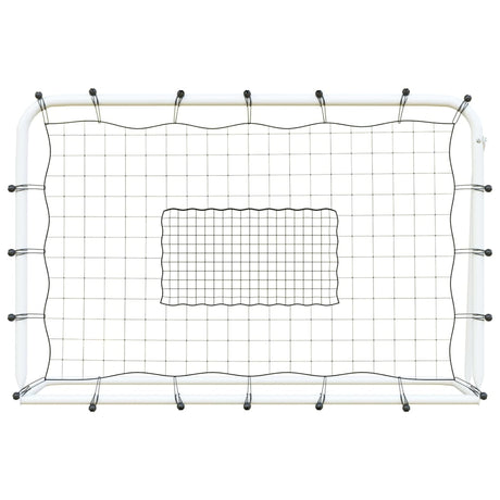 Vidaxl Football Rebonder 184x61x123 cm en acier et PE blanc et noir
