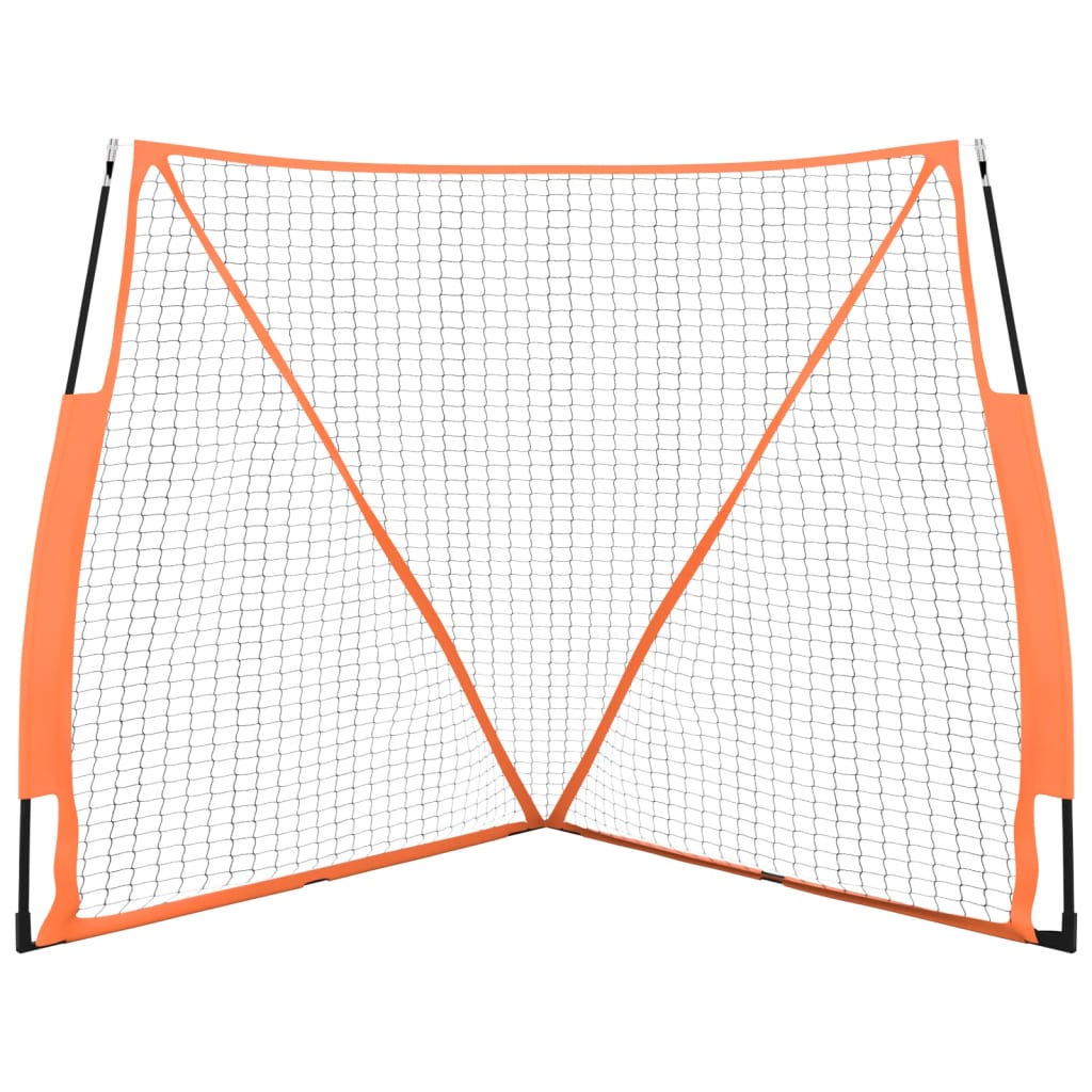 Vidaxl Baseball Net Portable 183x182x183cm Steel poliester pomarańczowy