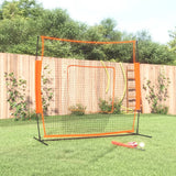 Vidaxl Baseball Net tragbar 219x107x212 cm Stahl Polyester rot schwarz