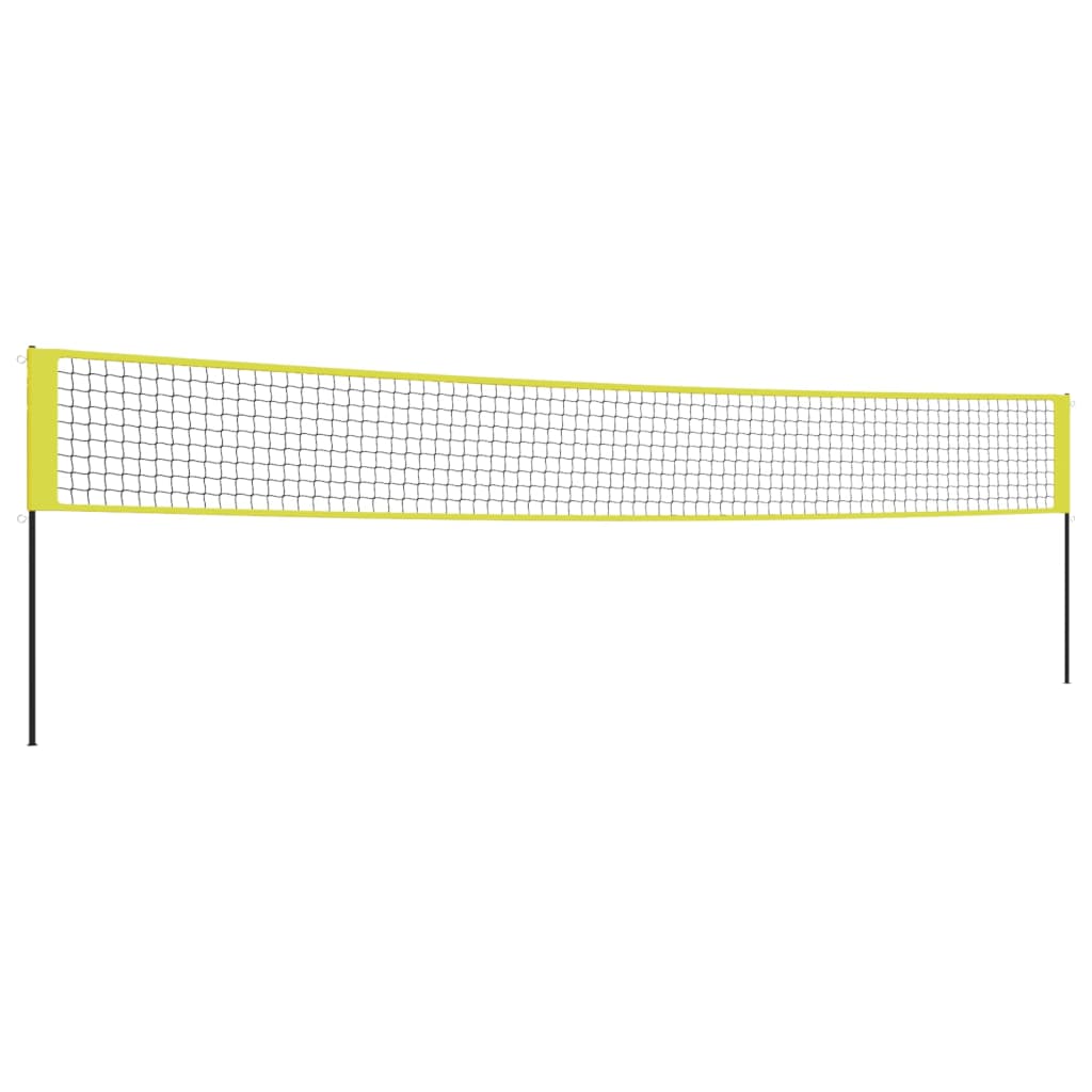 Vidaxl VolleyballNet 823x244 cm PE fabric yellow and black