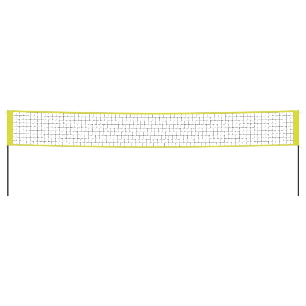 Vidaxl Volleyballnet 823x244 cm PE materiał żółty i czarny