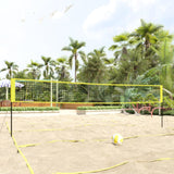 Vidaxl Volleyballnet 823x244 cm PE materiał żółty i czarny